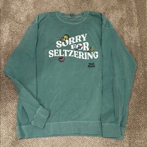 New Belgium Brewing Co Seltzer green sweatshirt